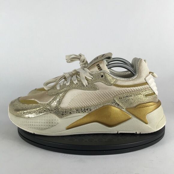 Puma RS-X Winter Glimmer Gold Running Shoes 372761-01 Women’s Size 11 - Picture 8 of 12